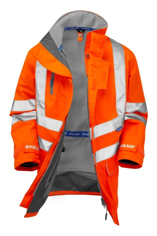 PULSAR® PR499 High Vis Mesh Lined Storm Coat