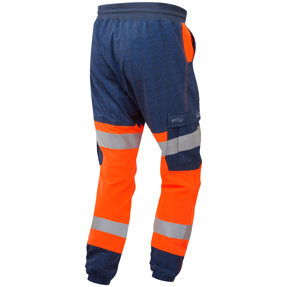 Leo HAWKRIDGE EcoViz High Vis Stretch Trouser / Joggers - Navy